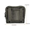 OD GREEN TACTICAL MOLLE POUCH, EDC MULTI-PURPOSE BAG, IFAK, UTILITY PACK 6.5"X6"