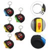 5 Pcs Retractable Mini Tape Measure Keychains with Slide Lock - Pocket Size, Random Color