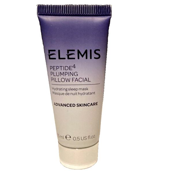ELEMIS, PEPTIDE 4 PLUMPING PILLOW FACIAL, HYDRATING SLEEP MASK 0.5Ffl oz