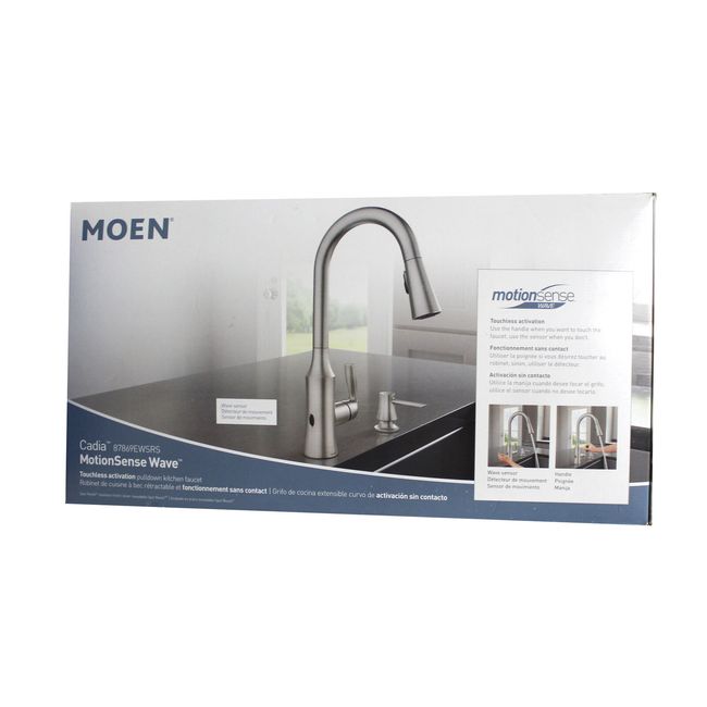 Moen Cadia (87869EWSRS) MotionSense Wave Touchless Pulldown Kitchen Faucet