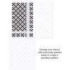 CraftStar Circle & Diamond Pattern Stencil - Moorish Geometric Circles Pattern Craft Template