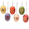 Original Erzgebirge Volkskunst Frieder & Andre Hand-Painted Easter Eggs with Flowers Motif Ore Mountains