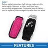 A ABSOPRO 3 Buttons Key Shell Case Keyless Entry Remote Key Fob Replacement Case for Ford Mondeo 2014-2018