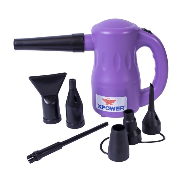 XPOWER B-53 Airrow Pro Multi Use 115V Pet Dryer Blower Duster Air Pump - Purple