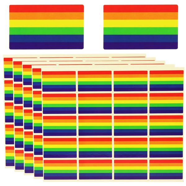 MOGADEE® Gay Pride Aufkleber 500 Stück, Pride Sticker, LGBTQ Sticker, Fahrrad Pride Aufkleber Set, Regenbogenfahne Aufkleber, Wasserdicht Vinyl Stickers, für Motorräder Fahrrad Snowboard Gepäck Laptop