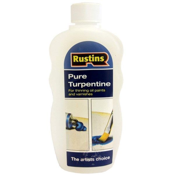 2x Plastic Pure Turpentine - Clear