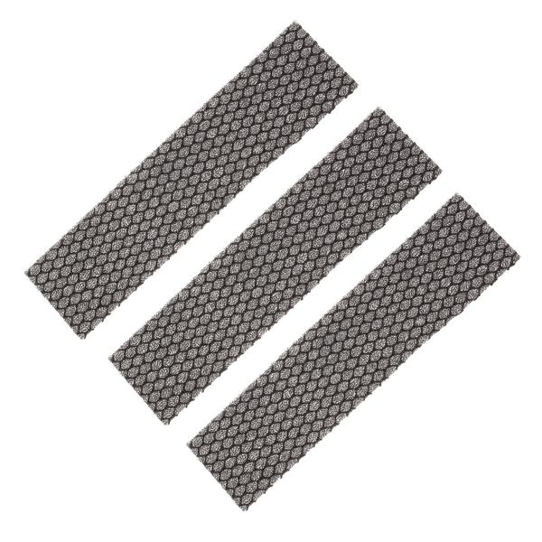 3pcs Air Conditioner Filter Washable Foam Replacement Black 8.46" x 1.97" x 0.2"