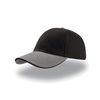 Atlantis Liberty Sandwich Cap, One Size, Black Grey