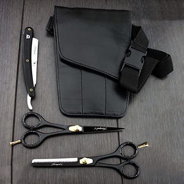 Professional Hairdressing Scissors Barber/Salon Shears SET 6" with Pouch& RAZOR