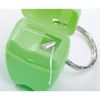 Tooth Shape Dental Floss Keychain Green 1