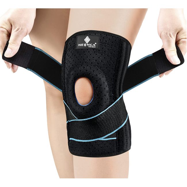 NEENCA Knee Braces for Knee Pain Men & Women, Adjustable Knee Support with Patella Gel Pad & Side Stabilizers, Medical Knee Wrap for Arthritis, Meniscus Tear, ACL, Pain Relief, Running, Sports. ACE-54