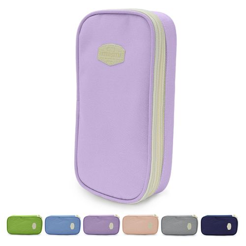 RTWOYOUJIA Large Capacity Pencil Case - Durable Zipper Aesthetic Pen Pouch, Big Storage Organizer for School, Office & Travel - Waterproof & Multi-Use (Purple)