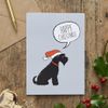 Schnauzer (Black) Christmas Card