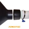 POWERTEC Dust Collection Threaded Quick Coupler Adapter, 4 x 2-1/2" (70171)