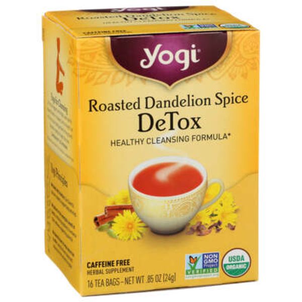 Yogi  Tea Organic Roasted Dandelion Spice Detox  16 Ct