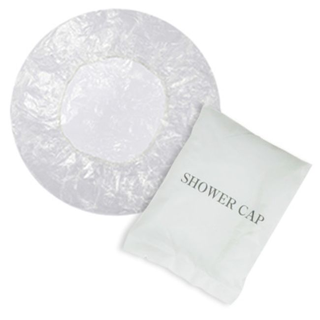 Disposable shower cap trial individually wrapped transparent plain hotel amenity event 1 unit showercap 82080262 Mail delivery OK for up to 40 items (ma0a040)