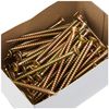 ForgeFix Multi-Purpose Single Thread Screws | 5.0 x 80mm | Zinc Yellow Passivated | Box 100