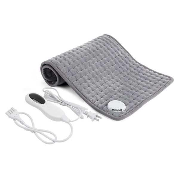 Heating Pad for Back Pain Relief, Electric Heating Pads with 10 Heat Settings, 3 Auto Shut-Off, LED Controller, Soft Heating Pad for Shoulder, Neck, Period Cramps, Machine-Washable (50 * 60CM)