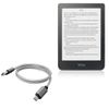 BoxWave Cable Compatible with Kobo Clara HD - Micro USB DuraCable, Braided Micro USB Charging Cable - Space Grey