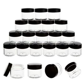 ZEJIA Sample Containers Tiny Sample Jars with Lids 3 Gram Cosmetic  Containers with lids Clear Lip