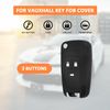 FT FUNTOR Key Replacement Shell for 3-Key Vauxhall (3 Buttons（1Pcs）)