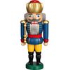 Seiffener Volkskunst Nutcracker - King Blue - 25 cm / 9.8 inch