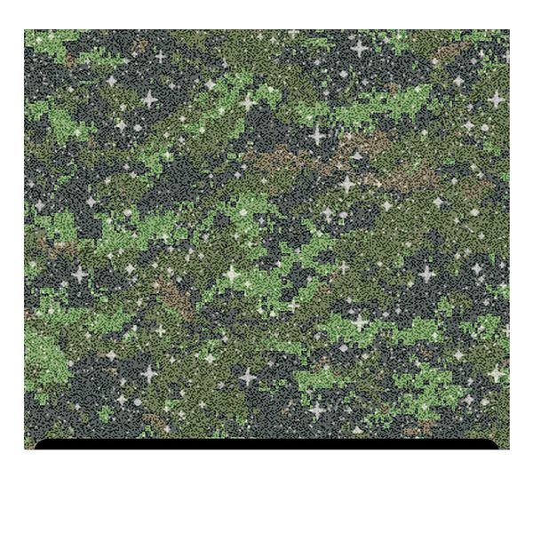 Camouflage Patterned Glitter HTV (13.33" x 12") - Digital Camouflage Green