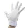 Mizuno Ambidextrous High School Baseball Rules Batting Gloves, Medium, White