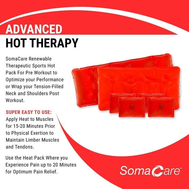 Heat Therapy Sport Pack Circulation Boosting Reusable Soma Care 6 Pack