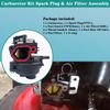 799584 594058 Carburetor Kit Spark Plug & Air Filter Assembly Compatible with B&