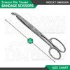 2 Pcs Pro Trainer Bandage Scissors Straight & Curved Paramedic First Aid Set
