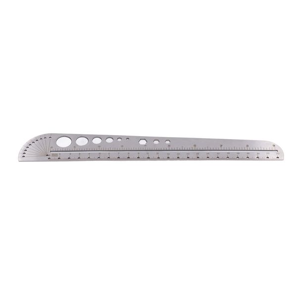 Straight Edge Small Ruler Cutting Ruler Craft Ruler Stainless Steel Cork Back Rulers Metal Ruler Leather Measuring Tool