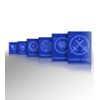 LITKO Ability Tokens | Keyword Counters Set| Compatible with Magic: The Gathering | MTG | (Blue)