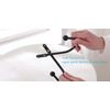 VRSS Curtain Tiebacks Drapery Holdbacks Simple Style (2pcs Black)