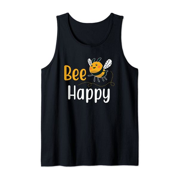 Funny Beekeeper Bee Happy Honeycomb Beekeeping Tank Top