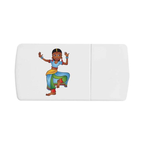 'Girl Dancing' Pill Box with Tablet Splitter (PI00029241)