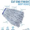 KLEEN HANDLER Cut-End Finish Mop | 3.1 cm Universal Headband for Maximum Absorption, Finishing Mop