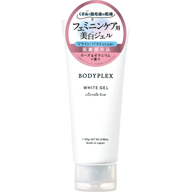 [Quasi-drug] Bodyplex White Gel, Rose & Geranium Scent, 3.5 oz (100 g)