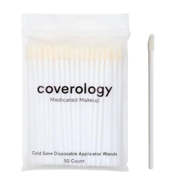 Coverology Cold Sore Concealer Disposable Applicator Wand - 50 Count