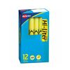 Avery HI-LITER Fluorescent Pen Style Highlighter, Chisel Tip, Yellow, 12-Count