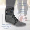 Swede-O Easy Lok Ankle Brace, Black - XLarge