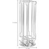 Rotating Chrome-Plated Coffee Pod Dispenser - Holds 20 Capsule