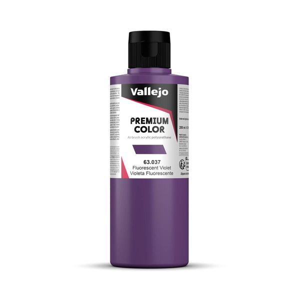 Vallejo AV Premium Color, 200ml, Fluorescent Violet, Model paint, VAL63037