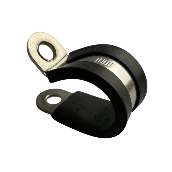 On1shelf Rubber Lined P Clips Hose Pipe Clamp Stainless Steel - Premium Quality- 32mm x10 pieces