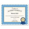 Geographics 47404 Certificate Kit, Blue Spiral