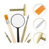 1 Set Dinosaur Dig Tools Kit: Archaeological Excavation Tool Set with Mini Hammer Chisel Brush Scraper Kit