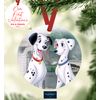 Pongo & Perdita Our First Valentine's 2022 Personalized w/ Names Ornament Gift
