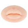 3D Silicone Lips, Tattoo Practice Lips Semi Permanent Soft Elastic Silicone Skin Touch Feeling Fake Lips Tattoo Embroidery Practice Lip Skin for Microblading Practice(Light Skin)