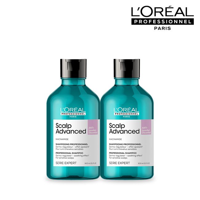 [For sensitive scalp] L’Oréal Scalp Advanced Anti-Discomfort Shampoo 300ML + Shampoo 300ML Duo Set