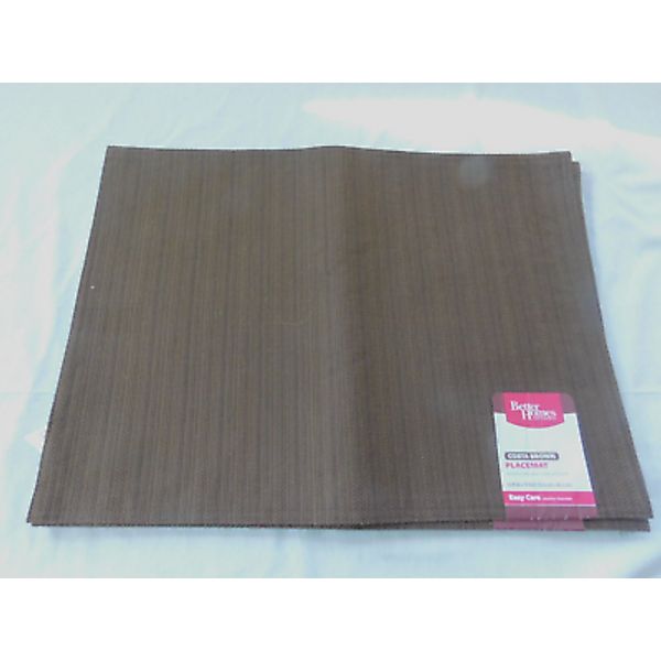 Set of 4 Dark Brown on Brown Vertical Stripes Home and Garden Fabric Placements